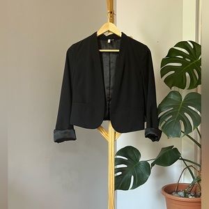 Black Cropped Blazer